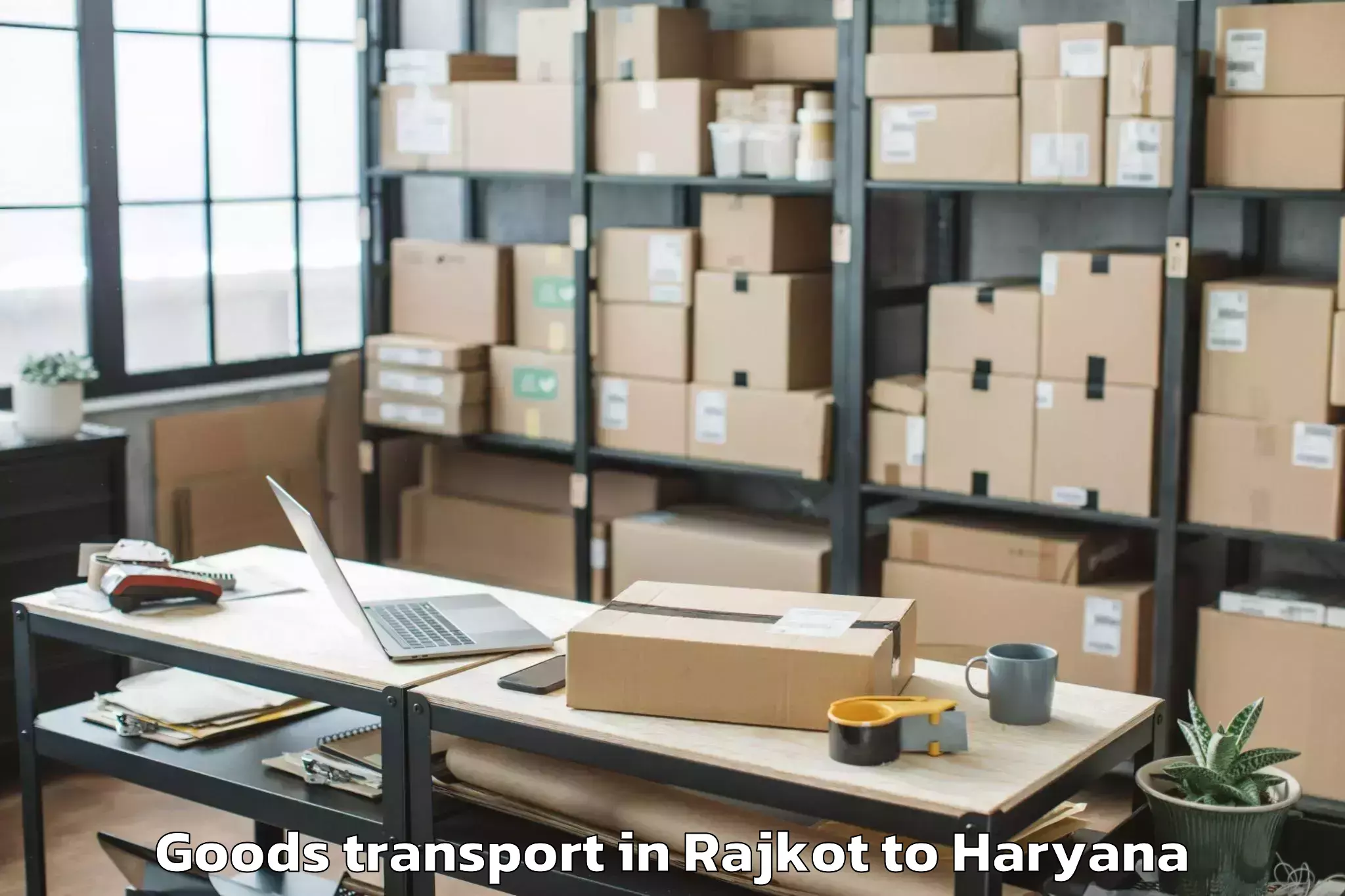 Hassle-Free Rajkot to Narnaund Goods Transport